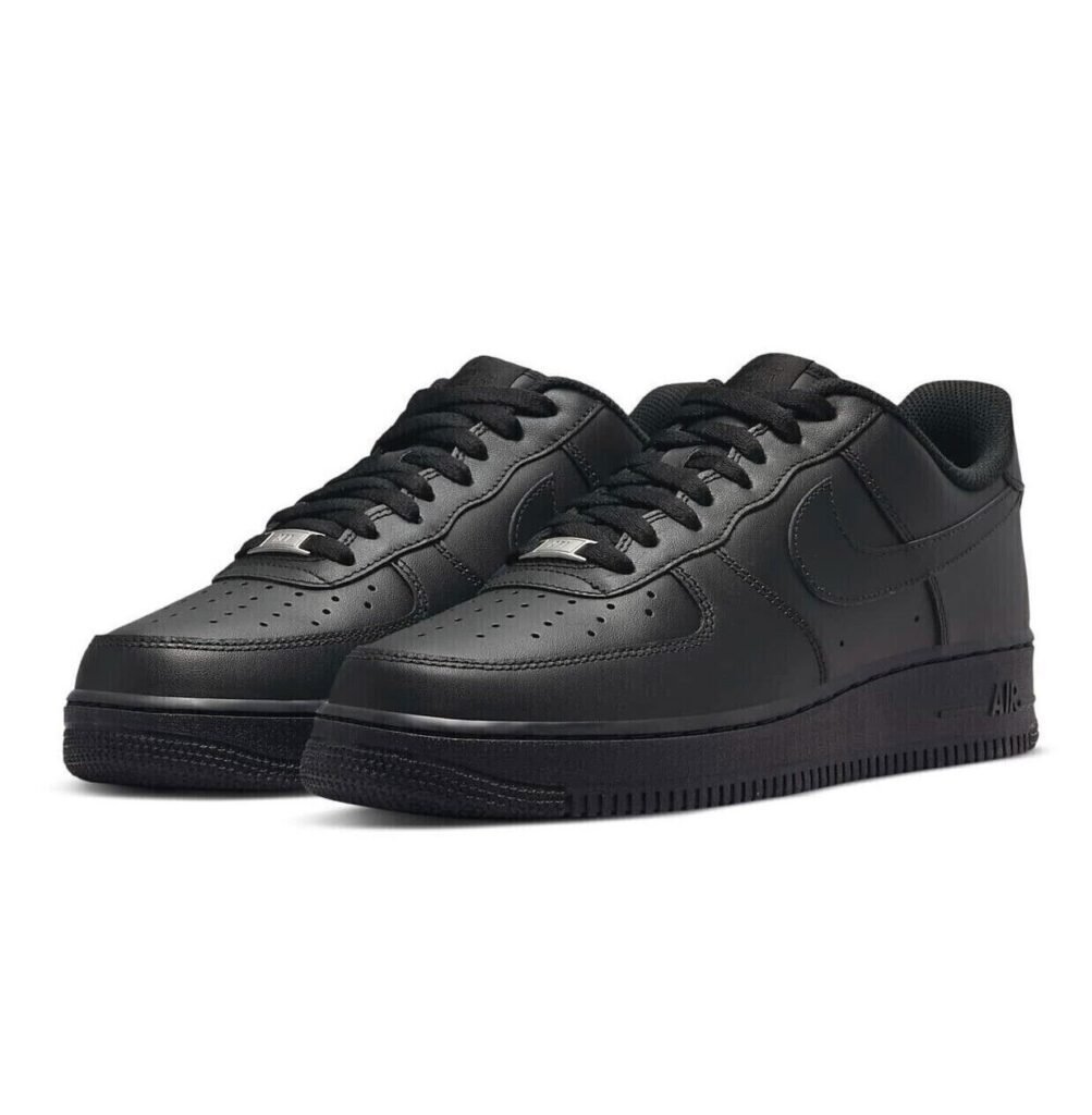 Nike Air Force 1 Low Black CW2288-001 featuring premium black leather construction, Nike Air cushioning, and iconic low-top AF1 silhouette.