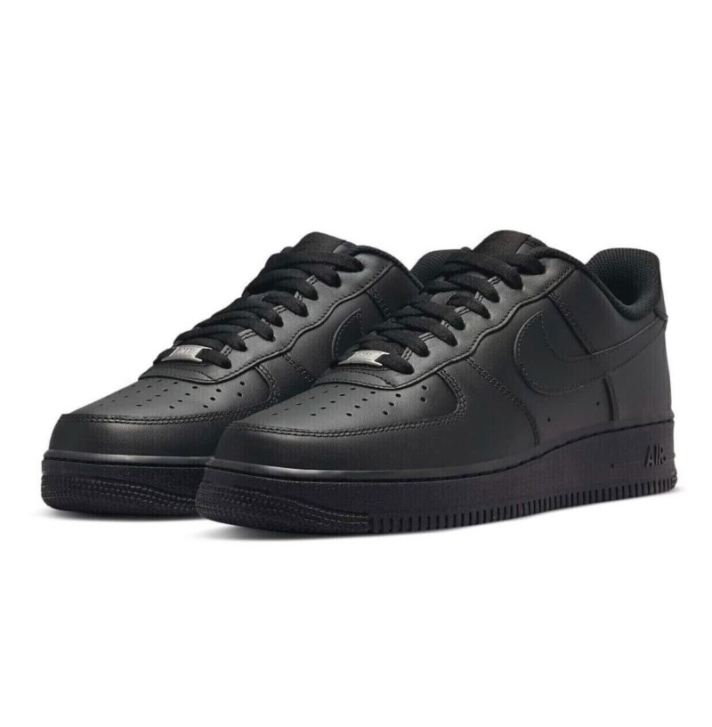 Nike Air Force 1 Low Black CW2288-001 featuring premium black leather construction, Nike Air cushioning, and iconic low-top AF1 silhouette.