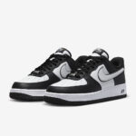 Nike Air Force 1 Low Panda DV0788-001 sneakers featuring black and white leather panels, classic AF1 silhouette, and Nike Air cushioning.